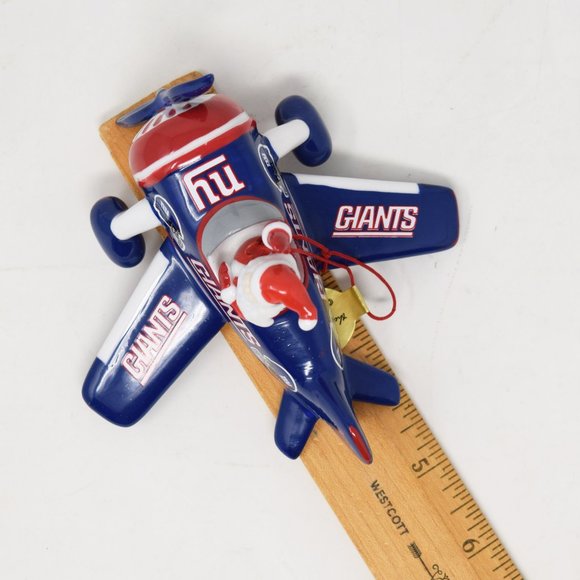 2006 Danbury Mint NY Giants Victory Plane Santa Claus New York NFL Ornament NFC - Picture 15 of 16